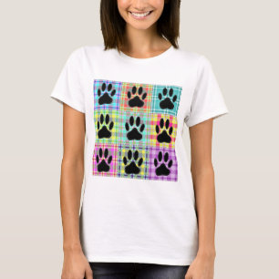 Dog Paw Muster Quilt T-Shirt