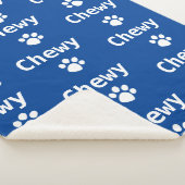 Dog Paw Name Navy White Sherpadecke (3/4)
