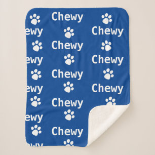 Dog Paw Name Navy White Sherpadecke