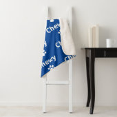 Dog Paw Name Navy White Sherpadecke (Beispiel)