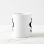 Dog Paw Name Silhouette Design Kaffeetasse (Mittel)