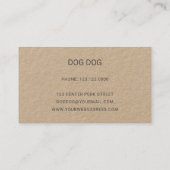 Dog Paw Path Visitenkarte (Rückseite)