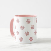 Dog Paw Pattern Kaffeemaschine Tasse - Niedliche M (Vorderseite Links)