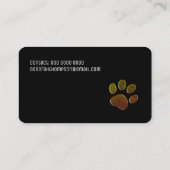 Dog Paw Pets Visitenkarte (Rückseite)