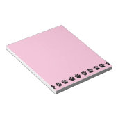 Dog Paw Pink Pink Notizblock (angewinkelt)
