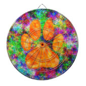 Dog Paw Print Aquarell Dartscheibe (vorne)