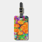 Dog Paw Print Aquarell Gepäckanhänger (Vorderseite vertikal)