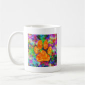 Dog Paw Print Aquarell Kaffeetasse (Links)