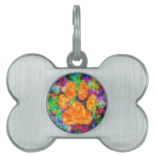 Dog Paw Print Aquarell Tiermarke