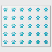 Dog Paw Print Art Geschenkpapier (Flach)