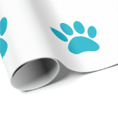 Dog Paw Print Art Geschenkpapier (Rolleneckpunkt)