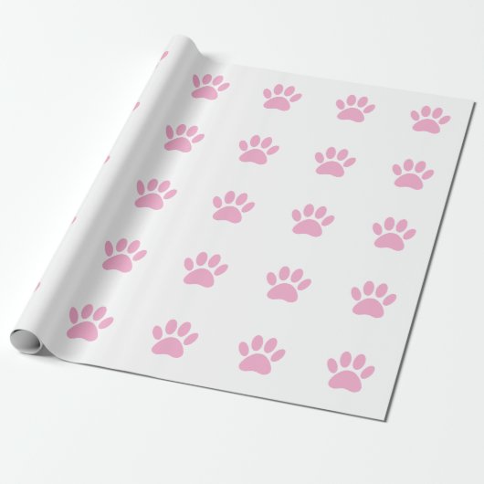 Dog Paw Print Art Geschenkpapier (Ungerollt)