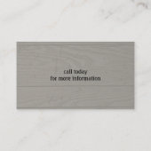 Dog Paw Print auf Imitaten Holzsyle Hintergrund Visitenkarte (Rückseite)