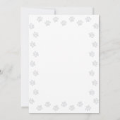 Dog Paw Print Black Custom Border Einladung (Rückseite)