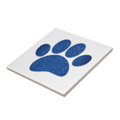 Dog Paw Print Cartoon Altes Papier drucken Fliese (Seite)