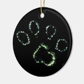 Dog Paw Print Christmas Tree Ornament Decoration (Links)