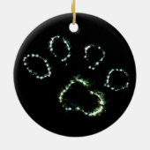 Dog Paw Print Christmas Tree Ornament Decoration (Hinten)