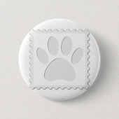 Dog Paw Print Cout Button (Vorderseite)