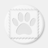 Dog Paw Print Cout Magnet (Vorne)