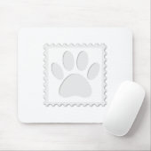 Dog Paw Print Cout Mousepad (Mit Mouse)