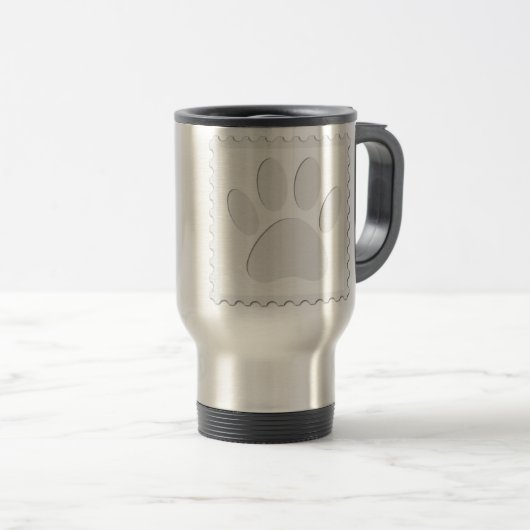 Dog Paw Print Cout Reisebecher (VorderseiteRechts)
