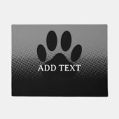 Dog Paw Print Custom Fußmatte (Vorderseite)