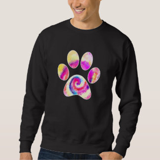 Dog Paw Print Dog Aquarell Paw Sweatshirt