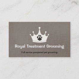 Dog Paw Print Dog Walker und Groomer Visitenkarte