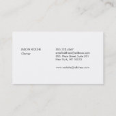 Dog Paw Print Dog Walker und Groomer Visitenkarte (Rückseite)