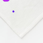 Dog Paw Print farbenfrohe Halftone Hintergrund Fle Fleecedecke (Ecke)