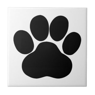 Dog Paw Print für Dog Lover Fliese
