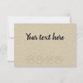 Dog Paw Print Imitate mit eingestelltem Papier Einladung (Rückseite)