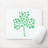 Dog Paw Print Kleeblatt Mousepad (Mit Mouse)