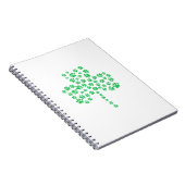 Dog Paw Print Kleeblatt Notizblock (Rechte Seite)