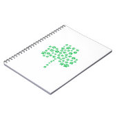 Dog Paw Print Kleeblatt Notizblock (Linke Seite)