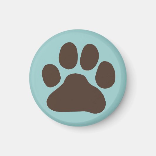 Dog Paw Print Magnet (Vorne)