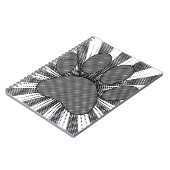 Dog Paw Print Manga Style Notizblock (Linke Seite)