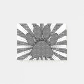 Dog Paw Print Manga Style Post-it Klebezettel (Vorderseite)