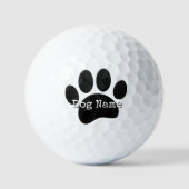 Dog Paw Print mit benutzerdefinierten Schreibmasch Golfball (Vorderseite)