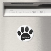 Dog Paw Print mit benutzerdefinierten Schreibmasch Magnet (In Situ (Geschirrspüler))