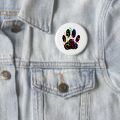 Dog Paw Print mit Confetti und Streamer Button (Beispiel)