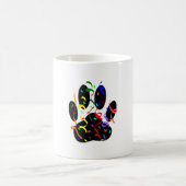 Dog Paw Print mit Confetti und Streamer Kaffeetasse (Mittel)