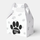Dog Paw Print mit Dankeschön Nachricht Geschenkschachtel (Vorderseite)