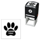 Dog Paw Print mit Dankeschön Nachricht Permastempel (Beispiel)
