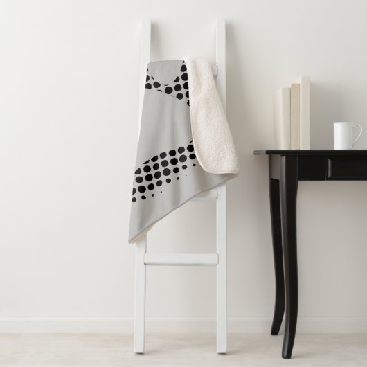 Dog Paw Print mit Halftone Hintergrund Sherpadecke (Beispiel)