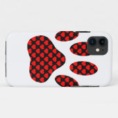 Dog Paw Print mit Herz Case-Mate iPhone Hülle (Rückseite (Horizontal))