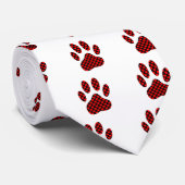 Dog Paw Print mit Herz Krawatte (Gerollt)