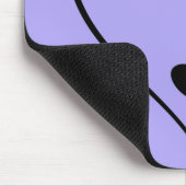 Dog Paw Print mit Herz Mousepad (Ecke)