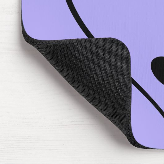 Dog Paw Print mit Herz Mousepad (Ecke)