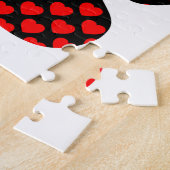 Dog Paw Print mit Herz Puzzle (Seite)